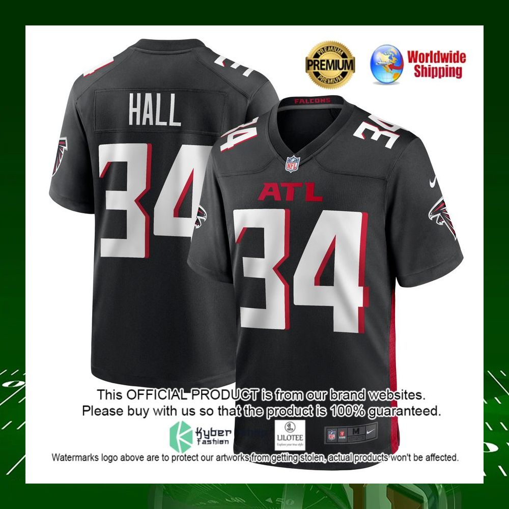 nfl darren hall atlanta falcons nike black football jersey 1 413