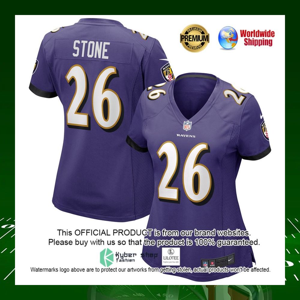 nfl geno stone baltimore ravens nike womens purple football jersey 1 171