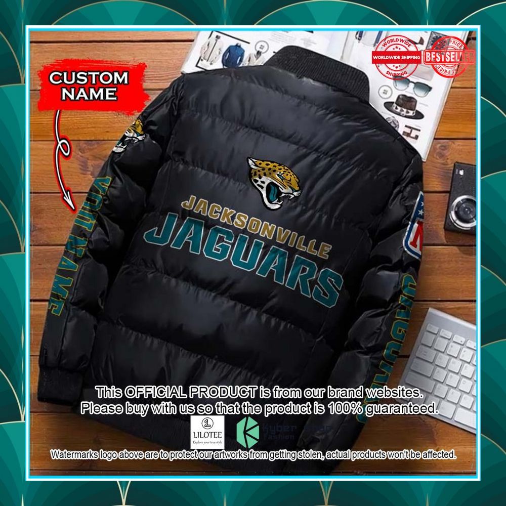 nfl jacksonville jaguars custom name puffer down jacket 2 501