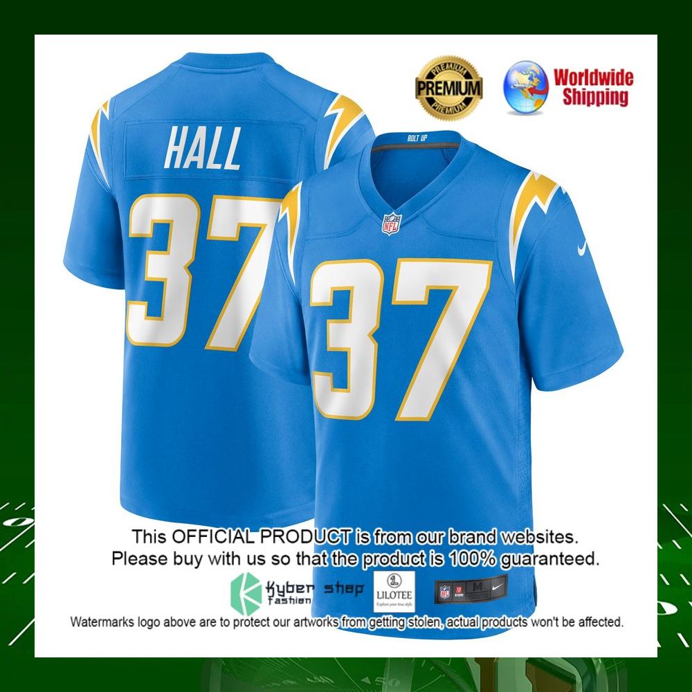 nfl kemon hall los angeles chargers nike powder blue football jersey 1 413
