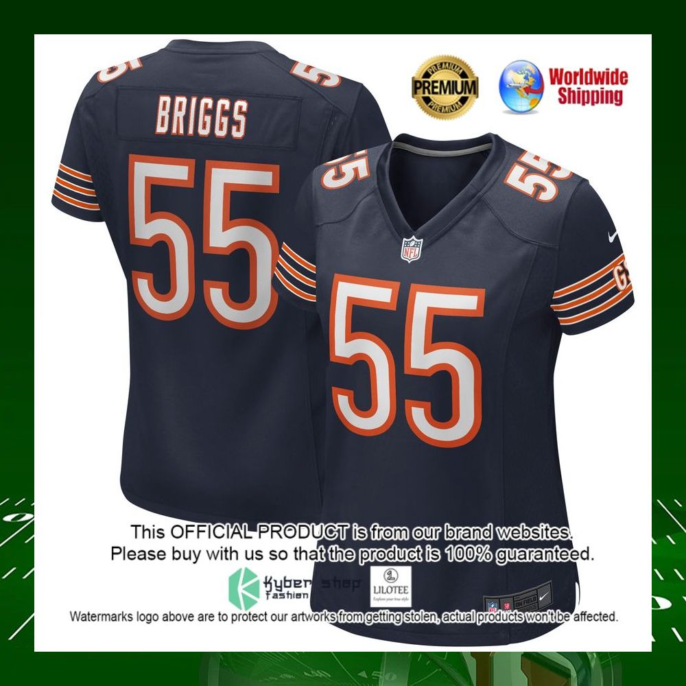 nfl lance briggs chicago bears nike womens navy football jersey 1 199