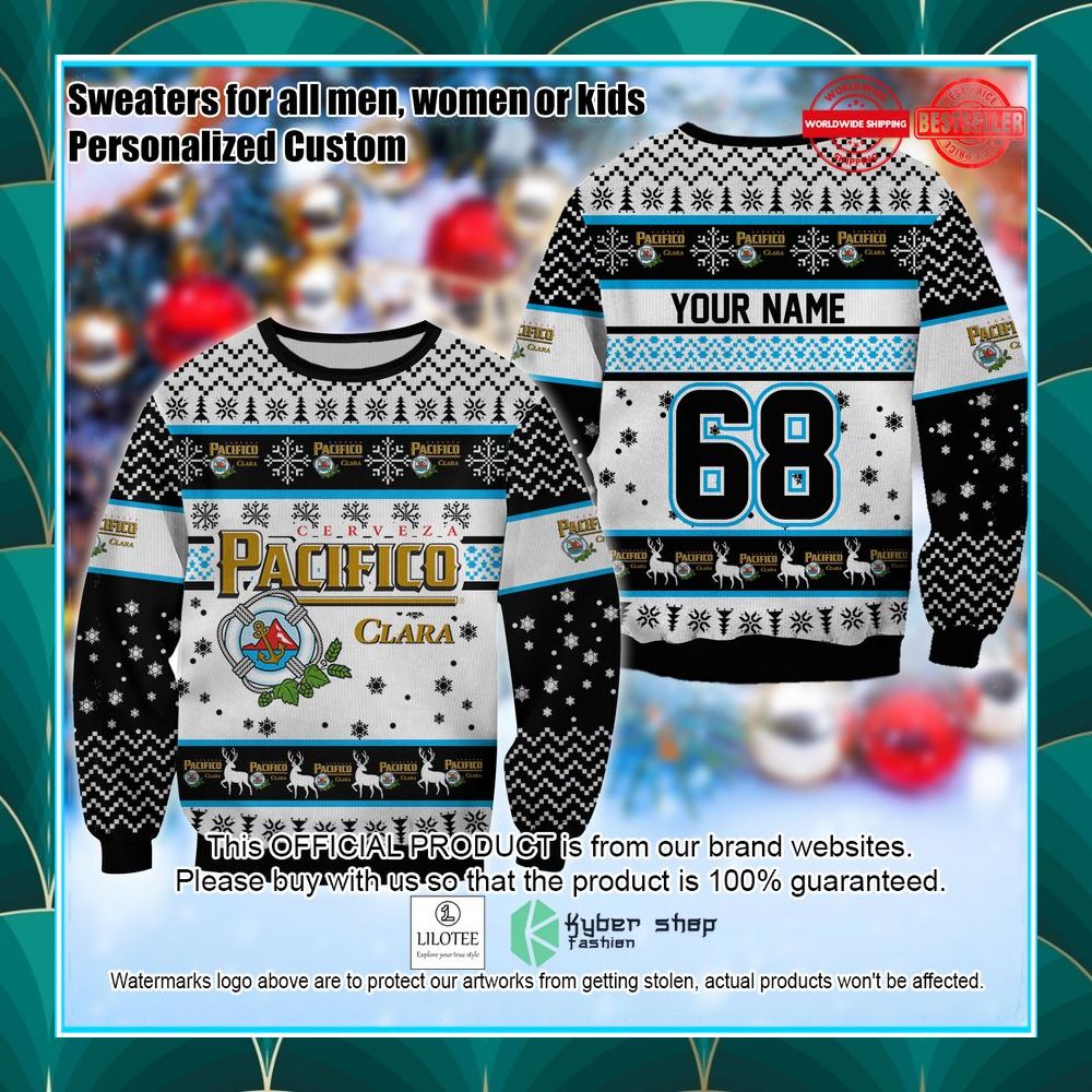 personalized cerveza pacifico clara ugly sweater 1 131