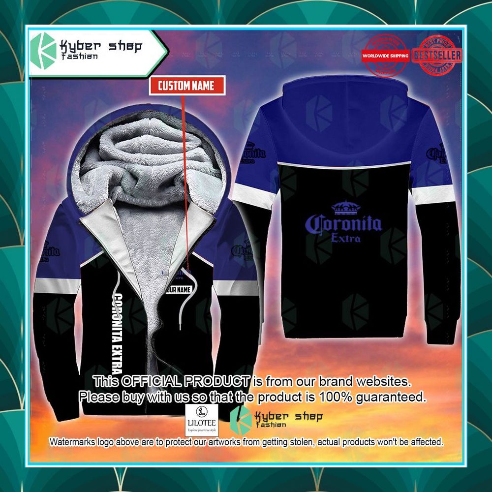 personalized corona extra coronita fleece hoodie 1 567