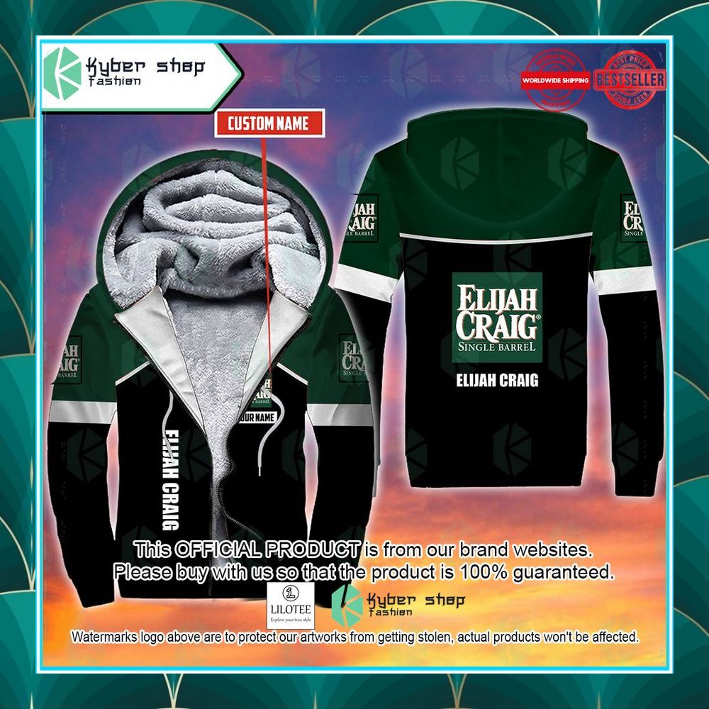 personalized elijah craig fleece hoodie 1 333