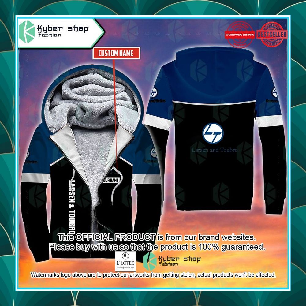 personalized larsen toubro fleece hoodie 1 86