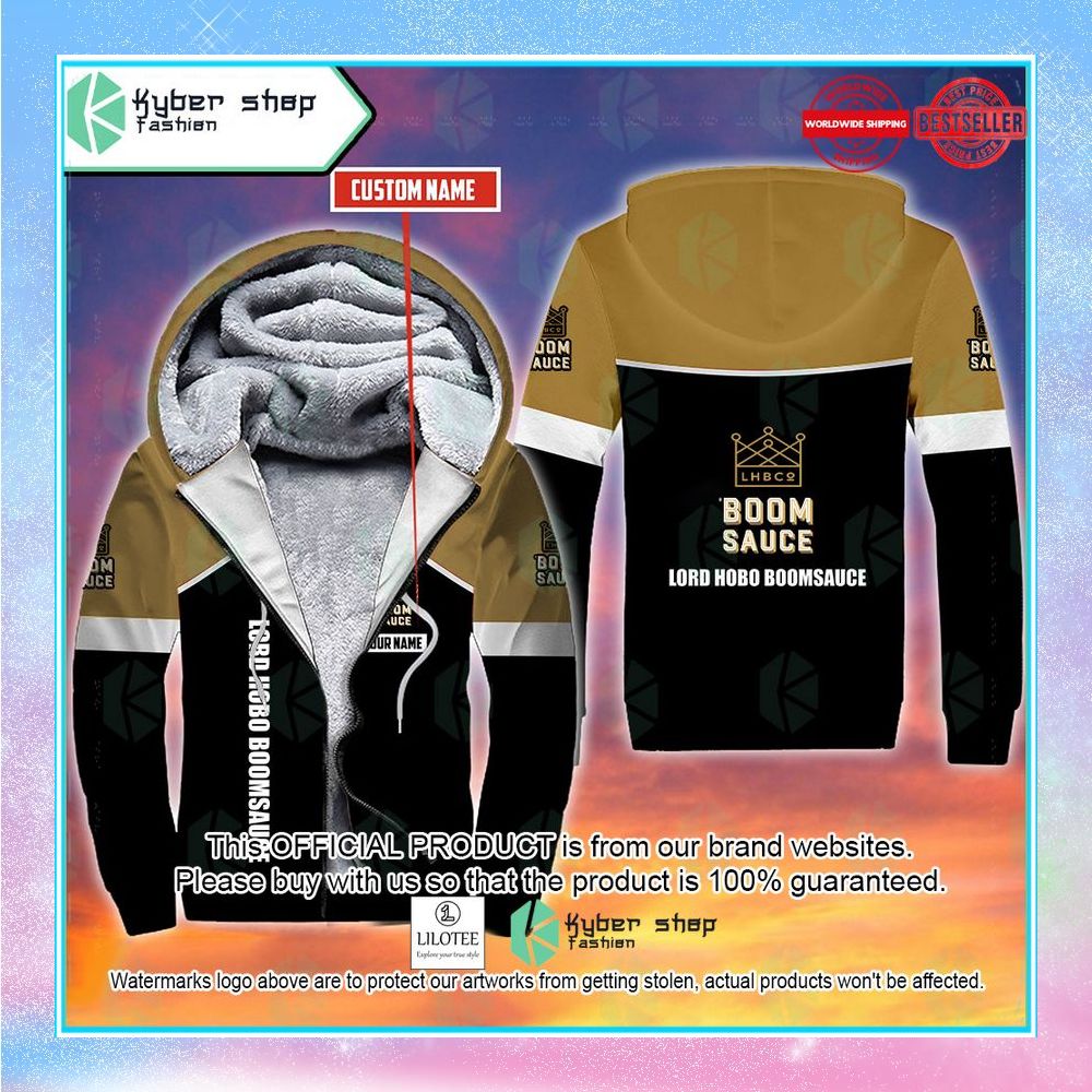 personalized lord hobo boomsauce double ipa fleece hoodie 1 509