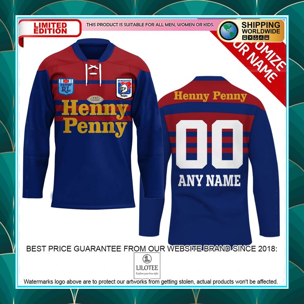 personalized newcastle knights hockey jersey 1 365