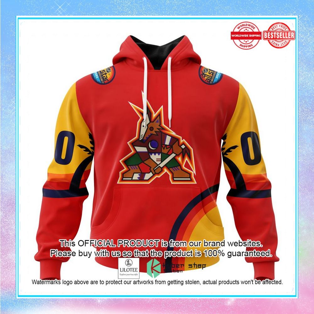 personalized nhl arizona coyotes special all star game design with florida sunset shirt hoodie 1 808