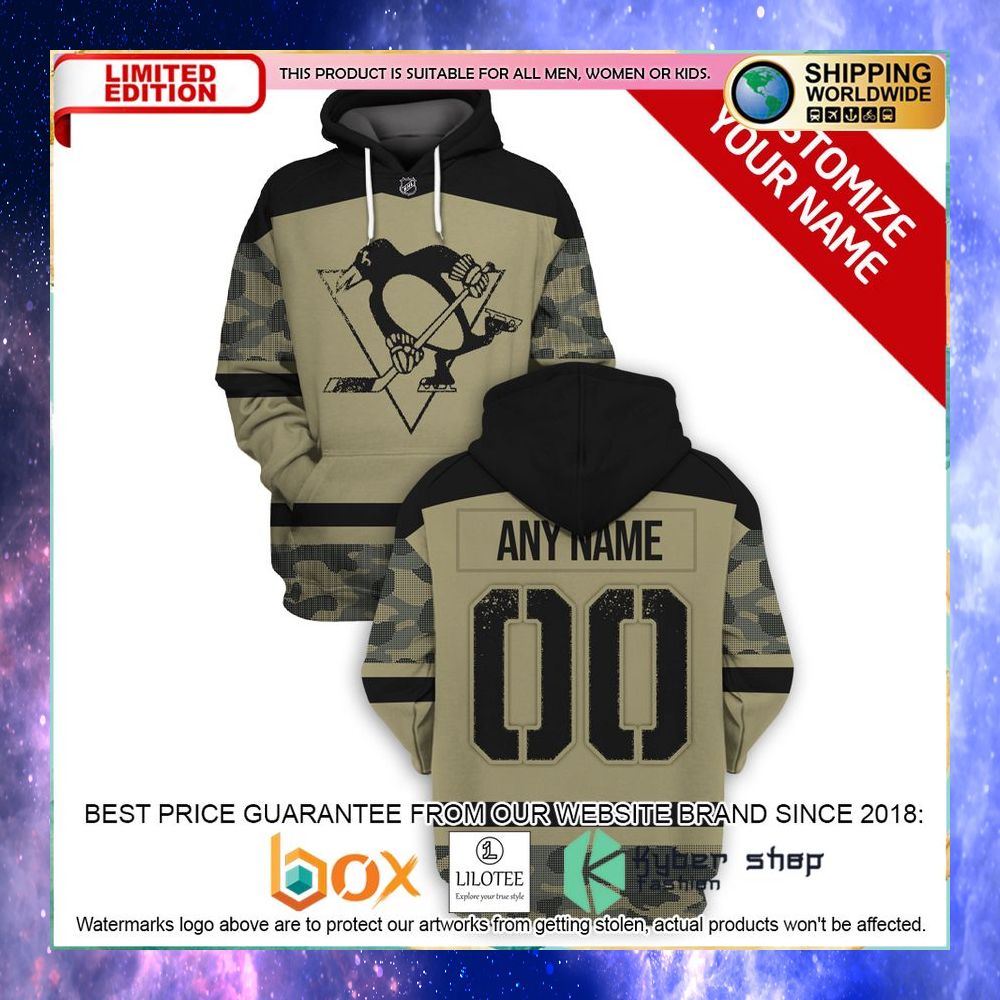 personalized nhl pittsburgh penguins military camo hoodie shirt 1 235