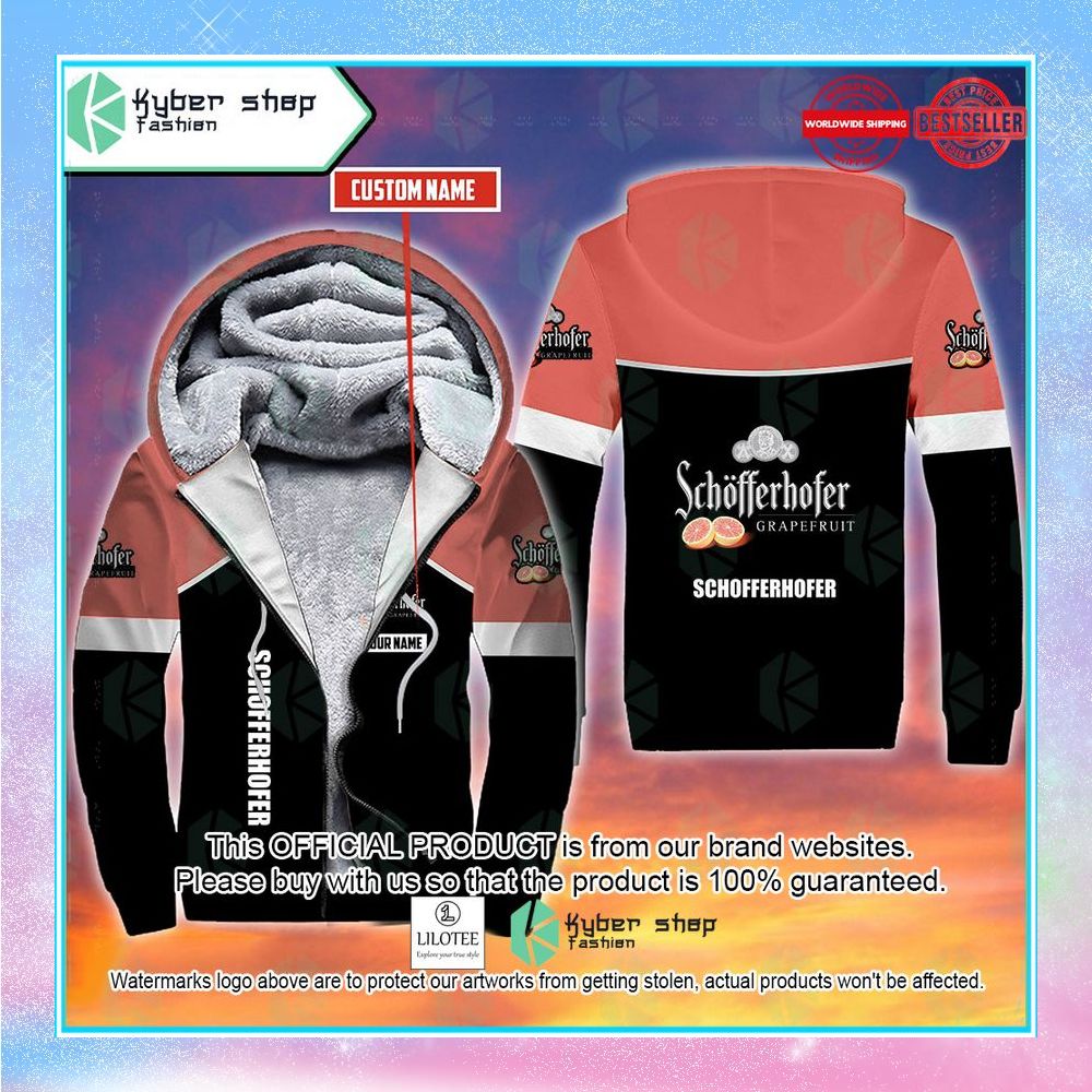 personalized schofferhofer grapefruit hefeweizen fleece hoodie 1 359
