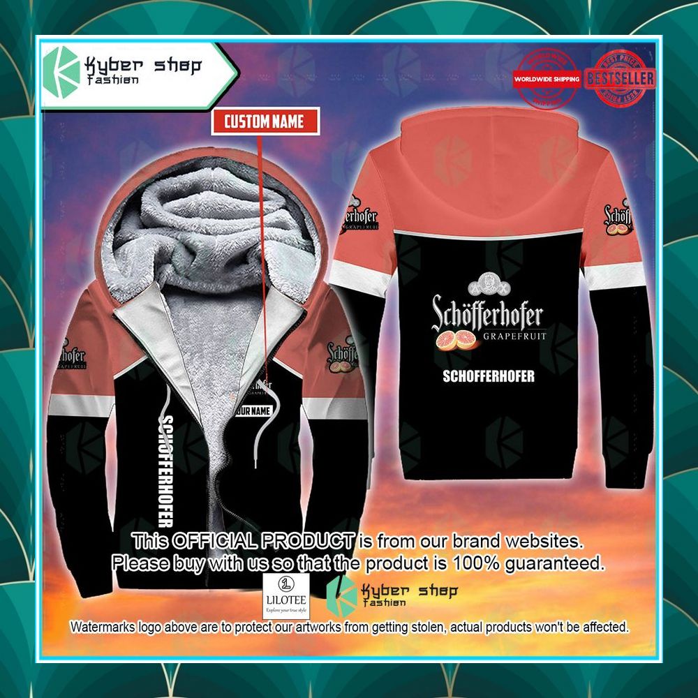 personalized schofferhofer grapefruit hefeweizen fleece hoodie 1 503