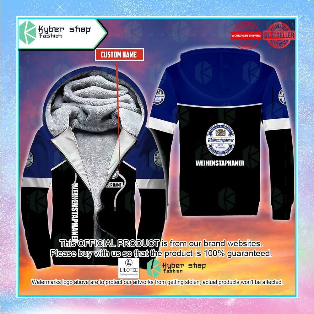 personalized weihenstaphaner hefe weissbier fleece hoodie 1 357