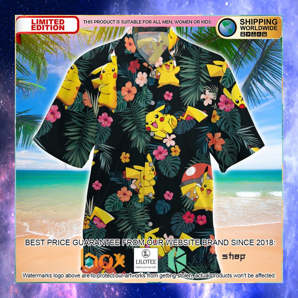 pikachu hawaiian shirt 1 997