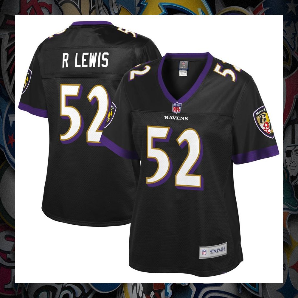 ray lewis baltimore ravens nfl pro line womens retired black football jersey 1 750
