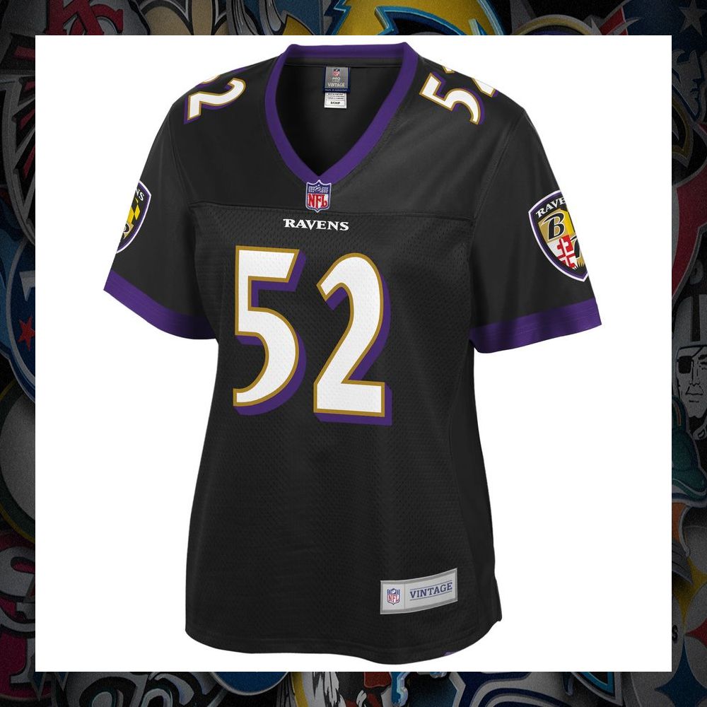 ray lewis baltimore ravens nfl pro line womens retired black football jersey 2 224
