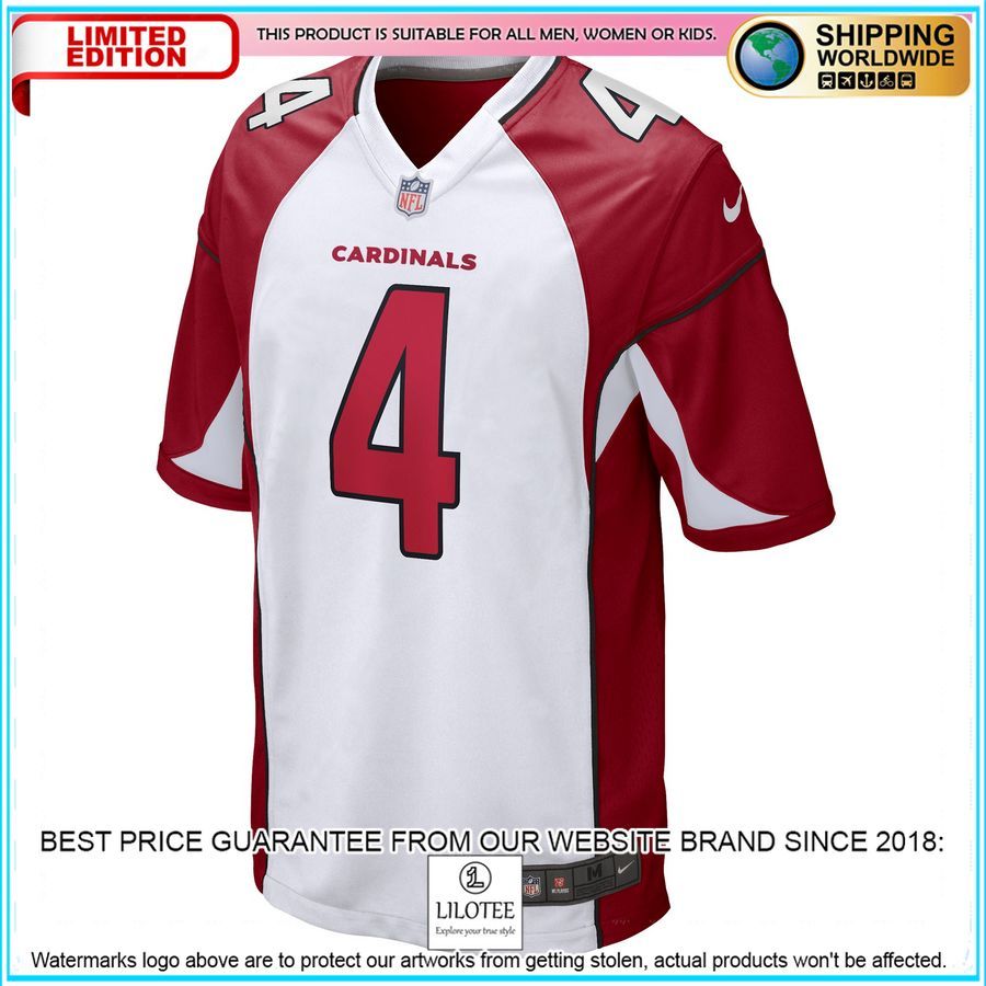 rondale moore arizona cardinals white football jersey 2 896