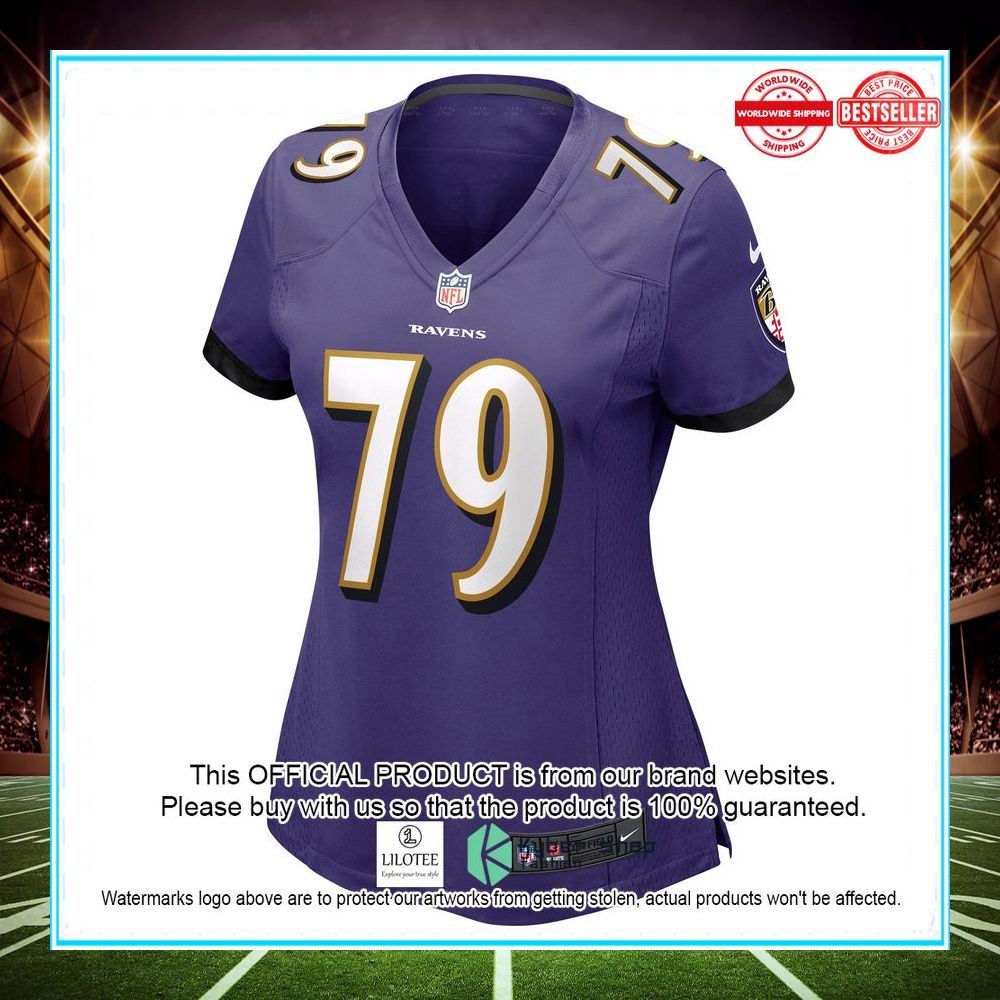 ronnie stanley baltimore ravens purple football jersey 2 98
