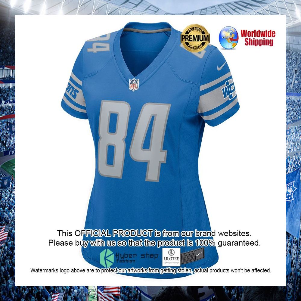 shane zylstra detroit lions nike womens blue football jersey 2 581