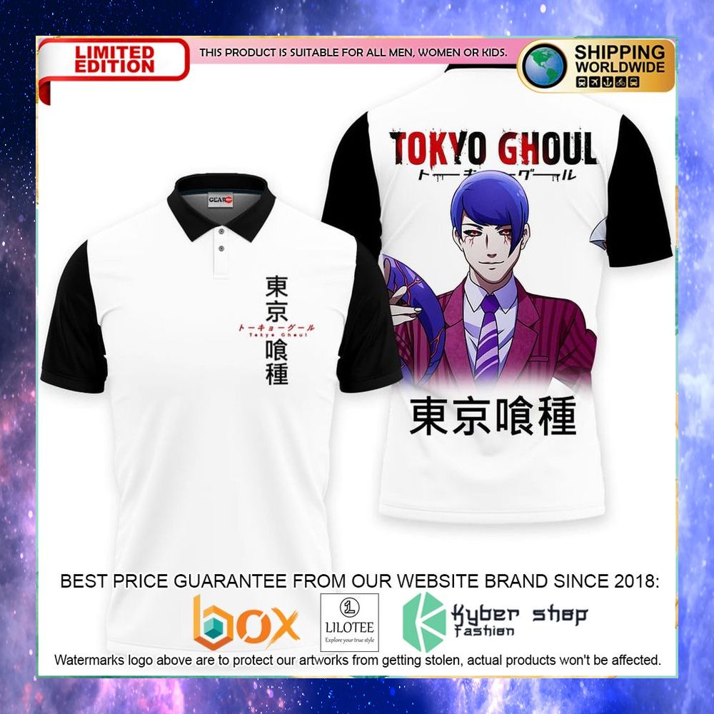 shuu tsukiyama tokyo ghoul anime polo shirt 1 474