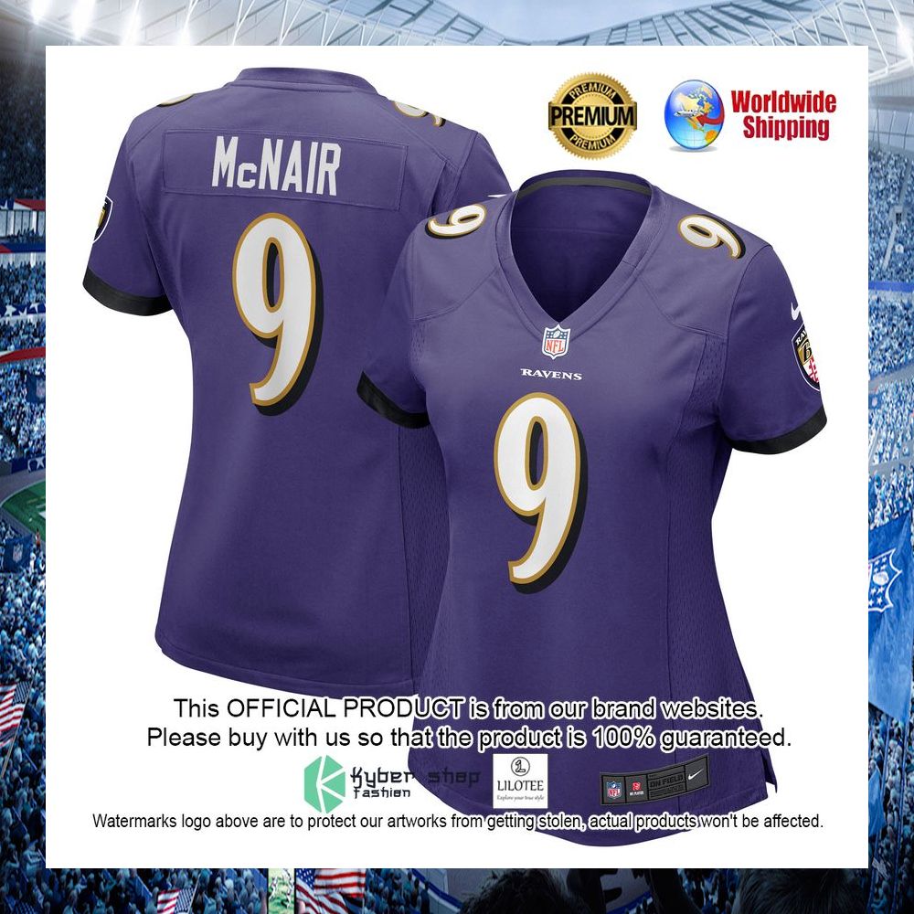 steve mcnair baltimore ravens nike womens retired purple football jersey 1 901