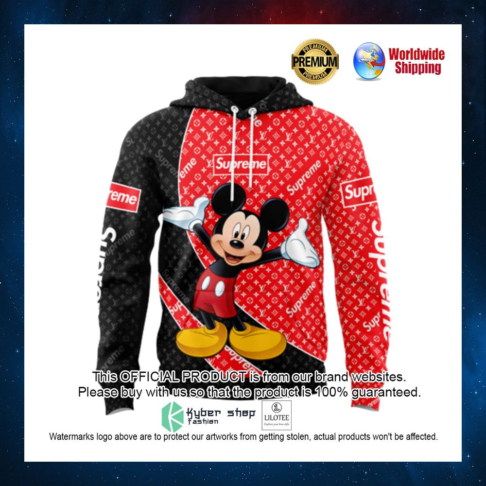 supreme louis vuitton mickey mouse 3d hoodie 1 183