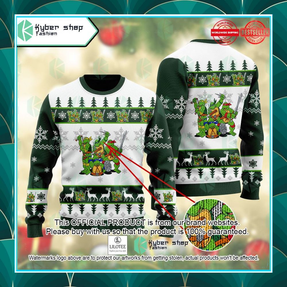 teenage mutant ninja turtles christmas sweater 1 29