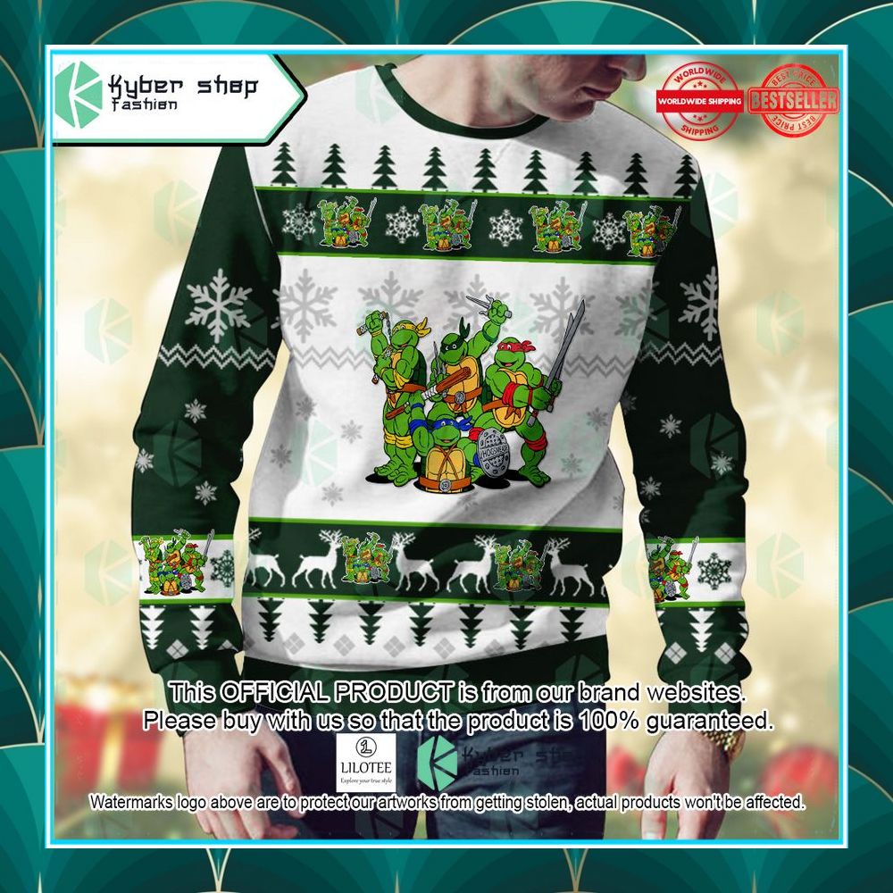 teenage mutant ninja turtles christmas sweater 2 534