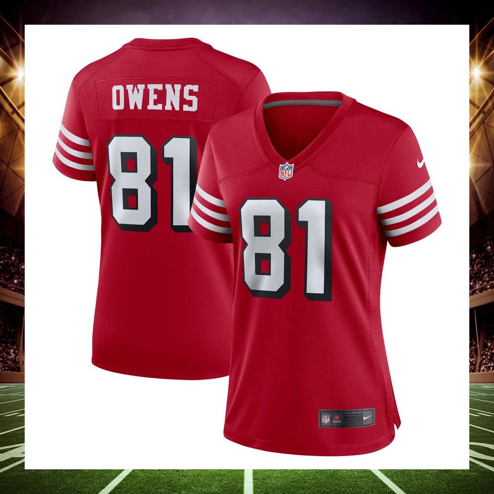 terrell owens san francisco 49ers alternate scarlet football jersey 1 578
