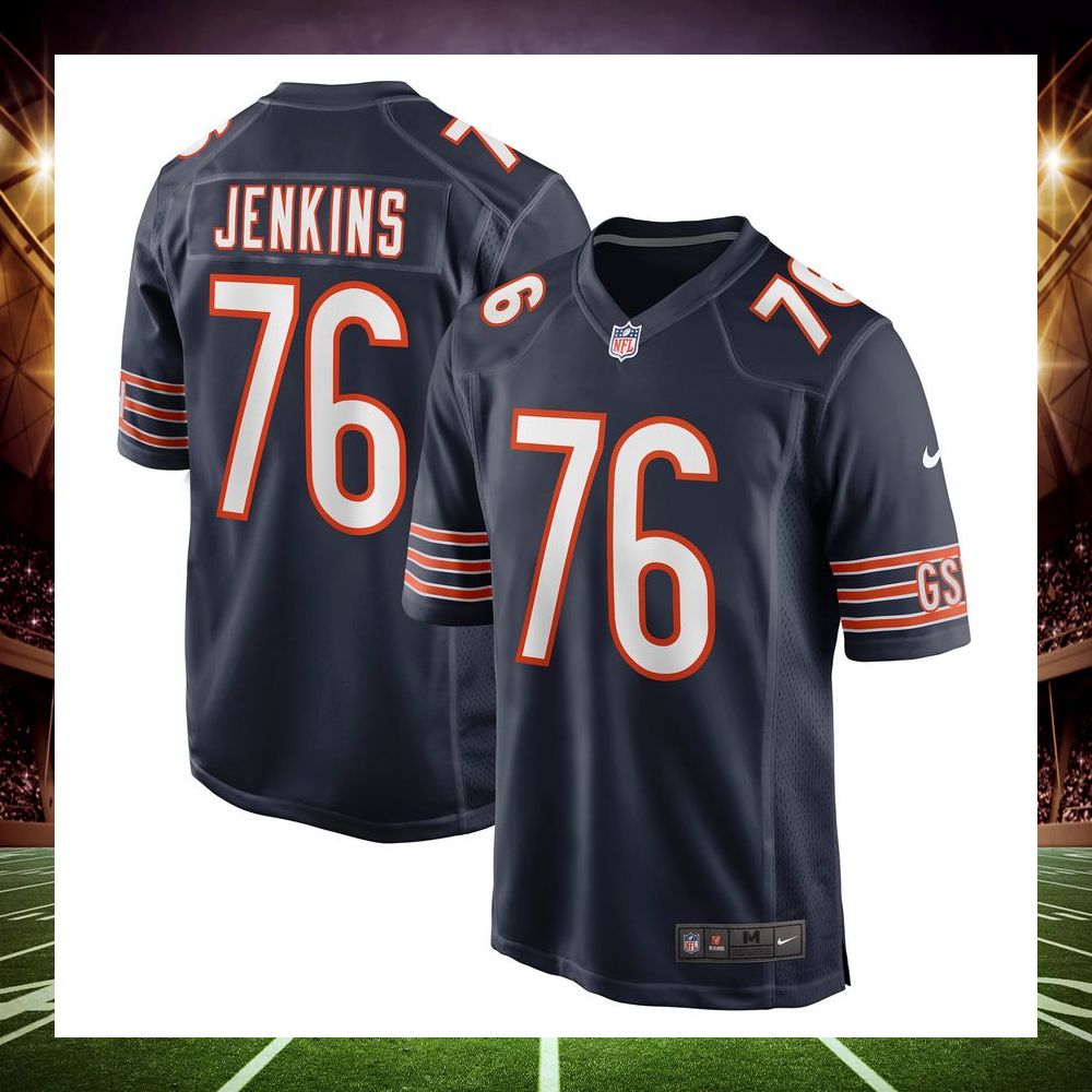 teven jenkins chicago bears navy football jersey 1 159