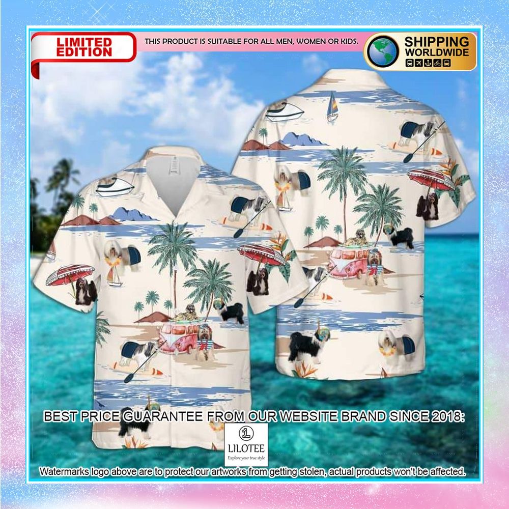 tibetan terrier summer beach hawaiian shirt 1 769