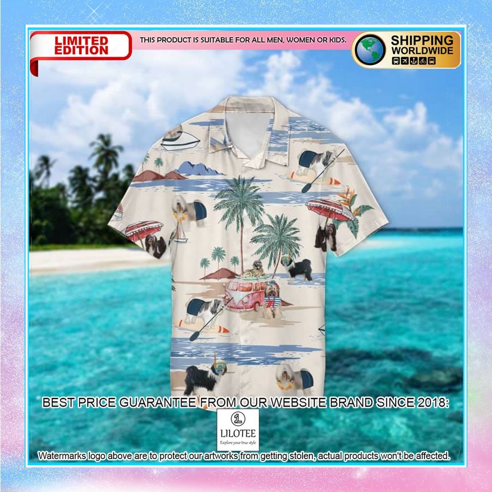 tibetan terrier summer beach hawaiian shirt 2 903