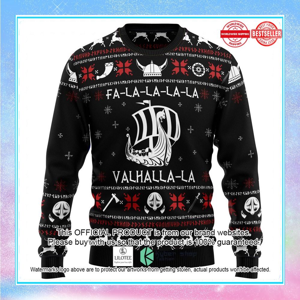 valhalla viking christmas sweater 1 486