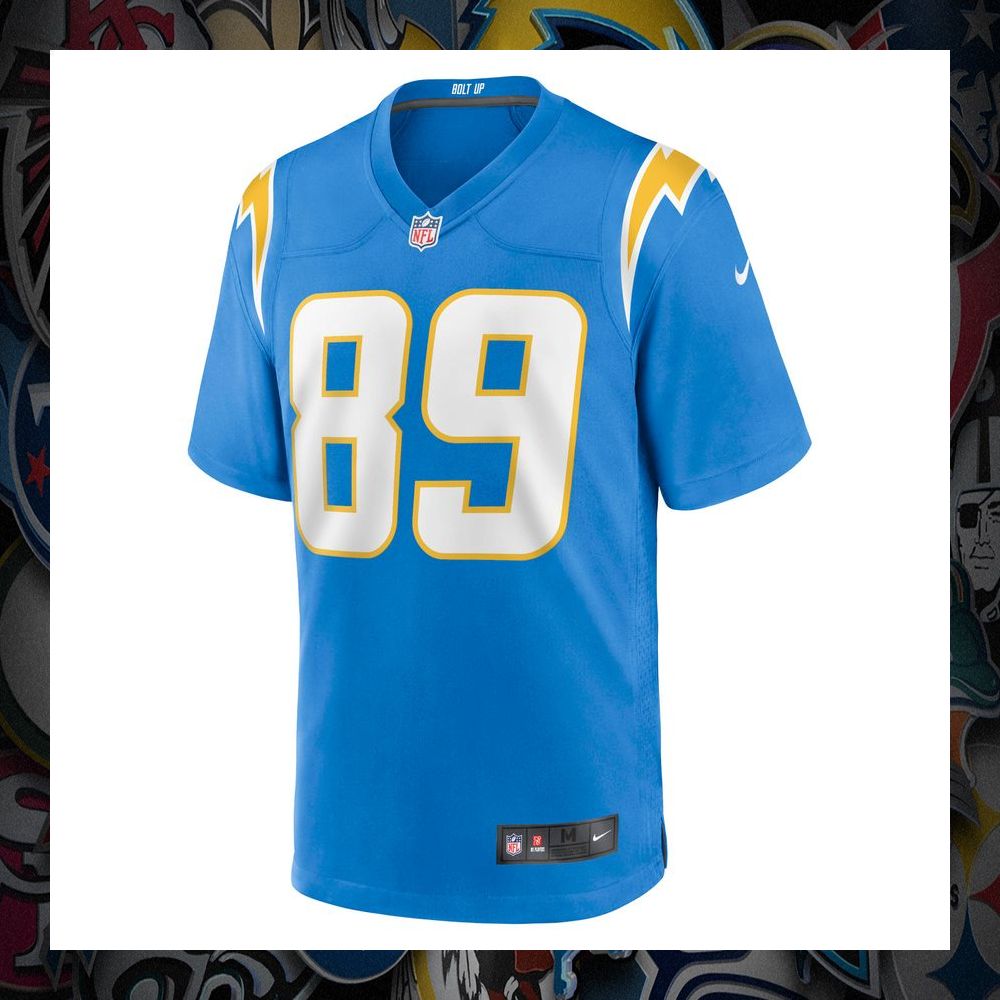 wes chandler los angeles chargers retired powder blue football jersey 2 968