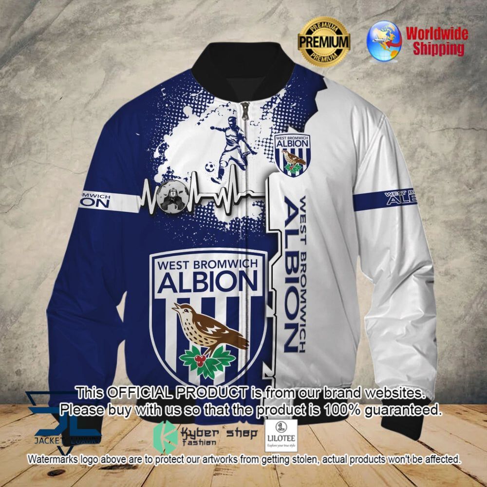 west bromwich albion fc 3d puffer down jacket bomber jacket 2 628