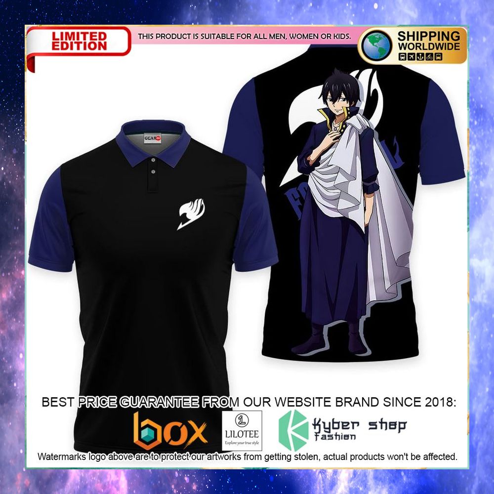 zeref dragneel fairy tail anime polo shirt 1 779