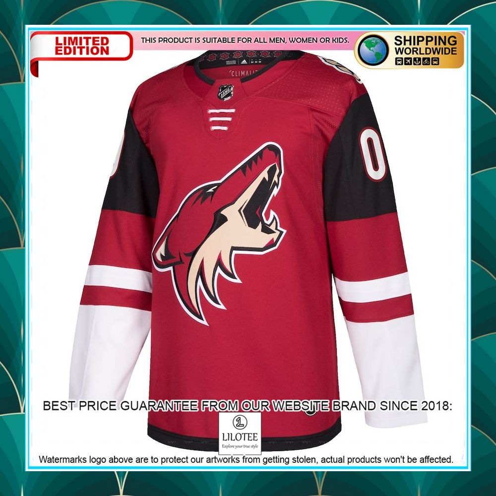 arizona coyotes adidas custom maroon hockey jersey 2 668