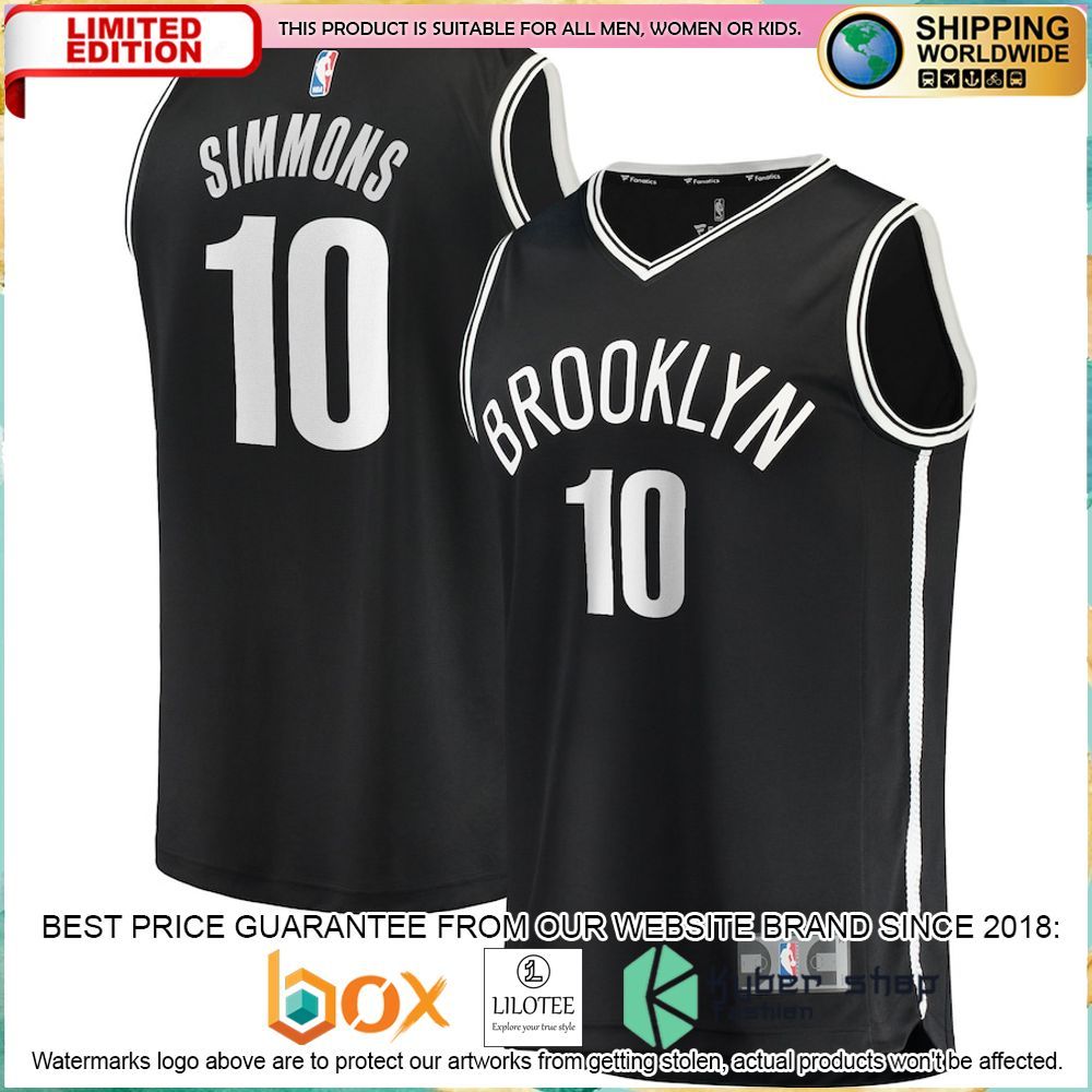 ben simmons brooklyn nets 2021 22 black basketball jersey 1 186
