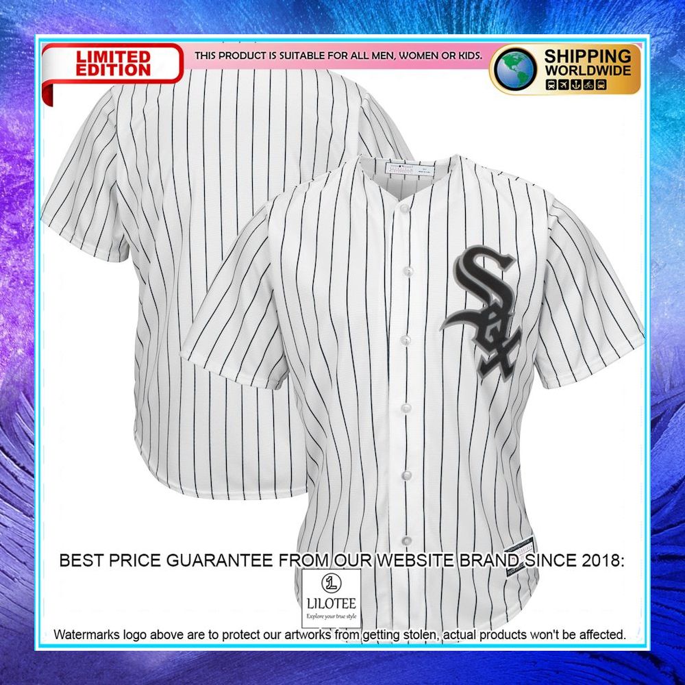 chicago white sox big and tall team white baseball jersey 1 280