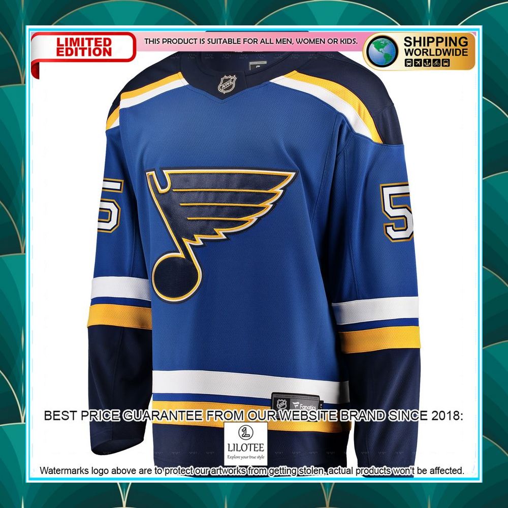 colton parayko st louis blues breakaway blue hockey jersey 2 581