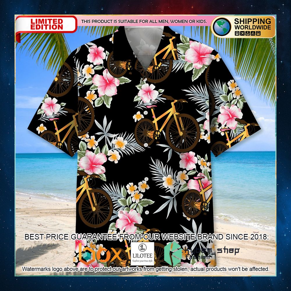 cycling flower hawaiian shirt 2 712