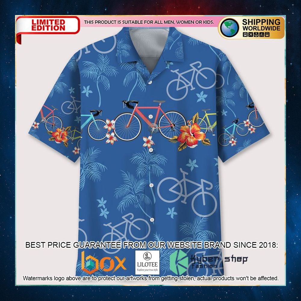 cycling flower tropical hawaiian shirt 1 87
