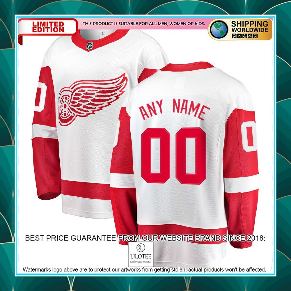 detroit red wings away custom white hockey jersey 1 69