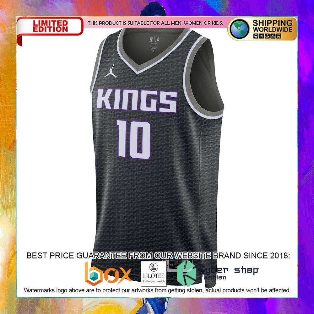 domantas sabonis sacramento kings 2022 23 black basketball jersey 2 190