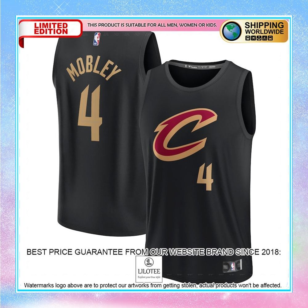 evan mobley cleveland cavaliers 2022 23 player black basketball jersey 1 22
