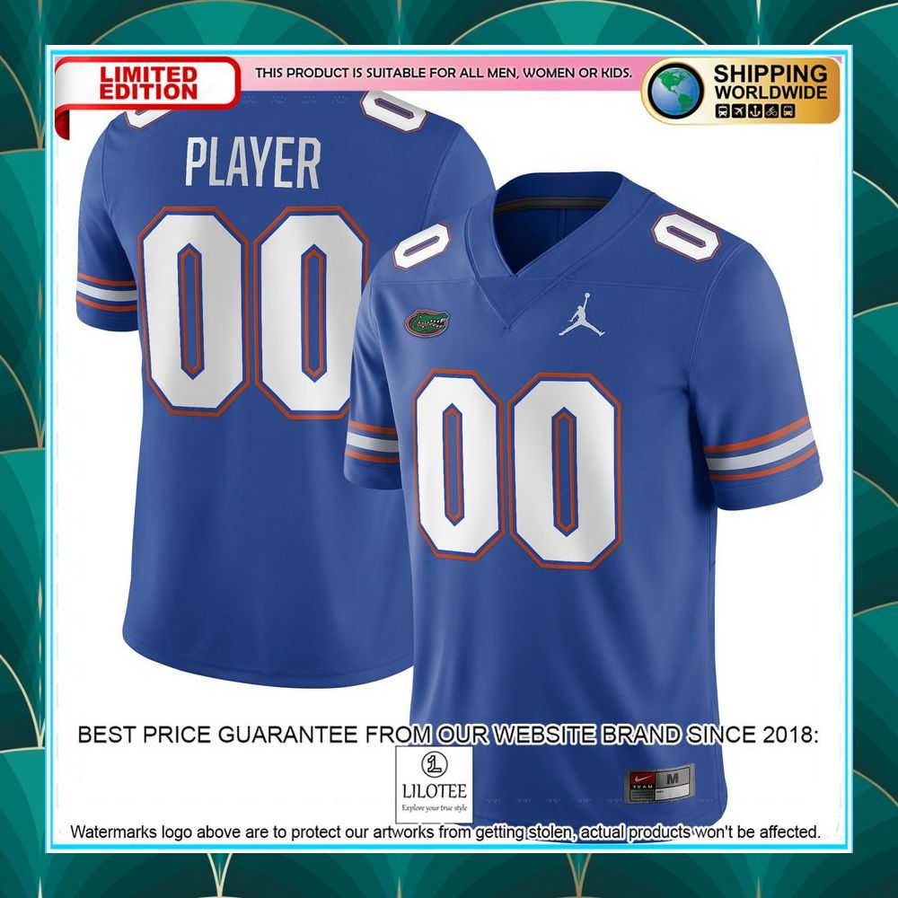 florida gators jordan brand custom nil royal football jersey 1 847
