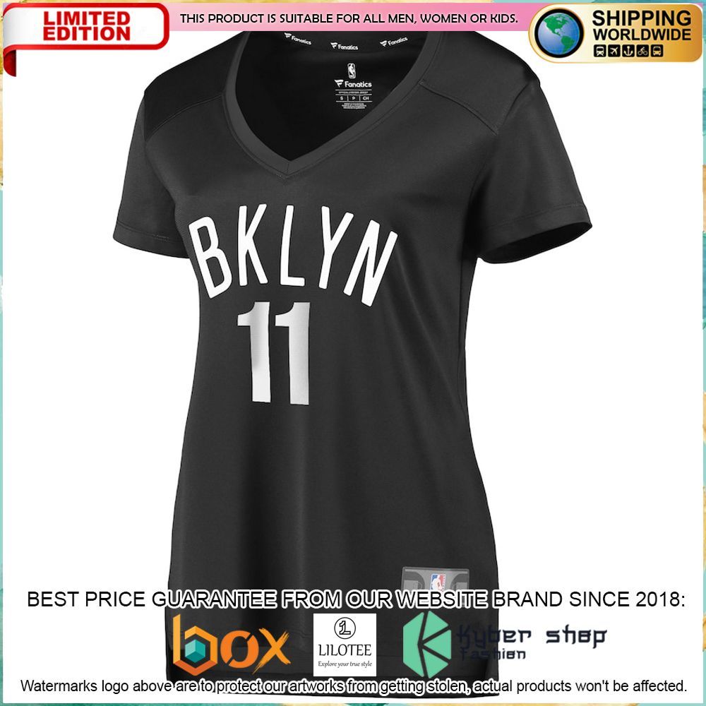 kyrie irving brooklyn nets womens charcoal football jersey 2 61