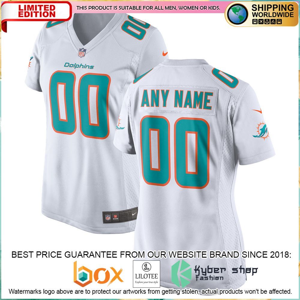 miami dolphins team nike womens custom white football jersey 1 786