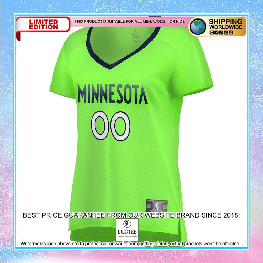 minnesota timberwolves womens custom green basketball jersey 2 800
