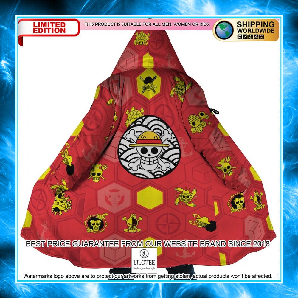 mugiwara pirates one piece dream hooded cloak 1 740
