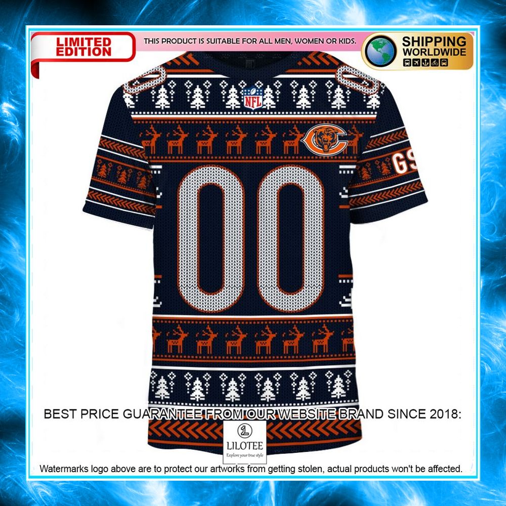 personalized chicago bears 3d shirt hoodie 2 512